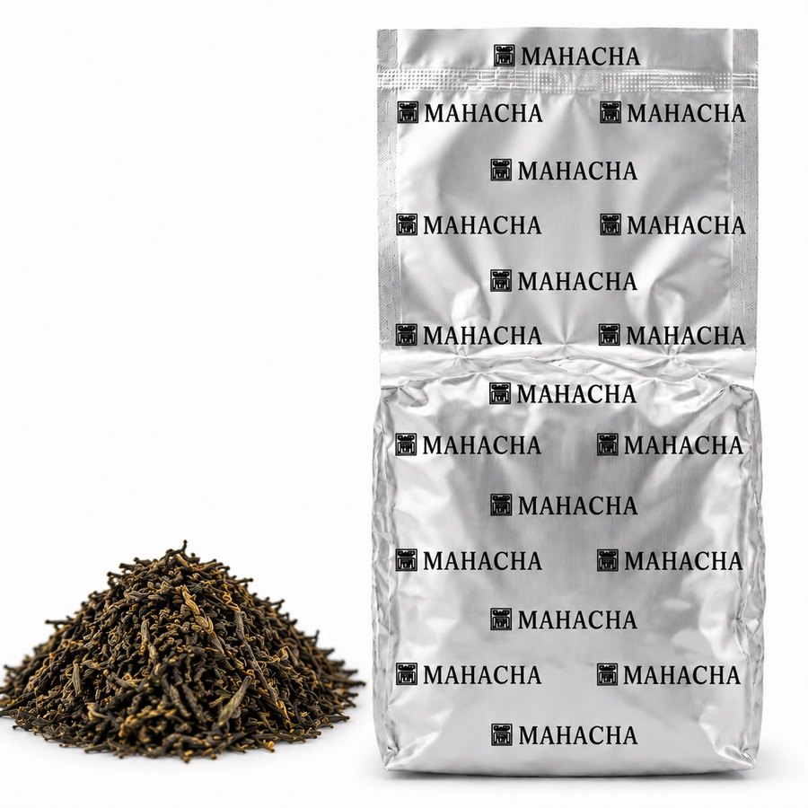 Darjeeling Royale — loose leaf blend beside its sealed refill pouch