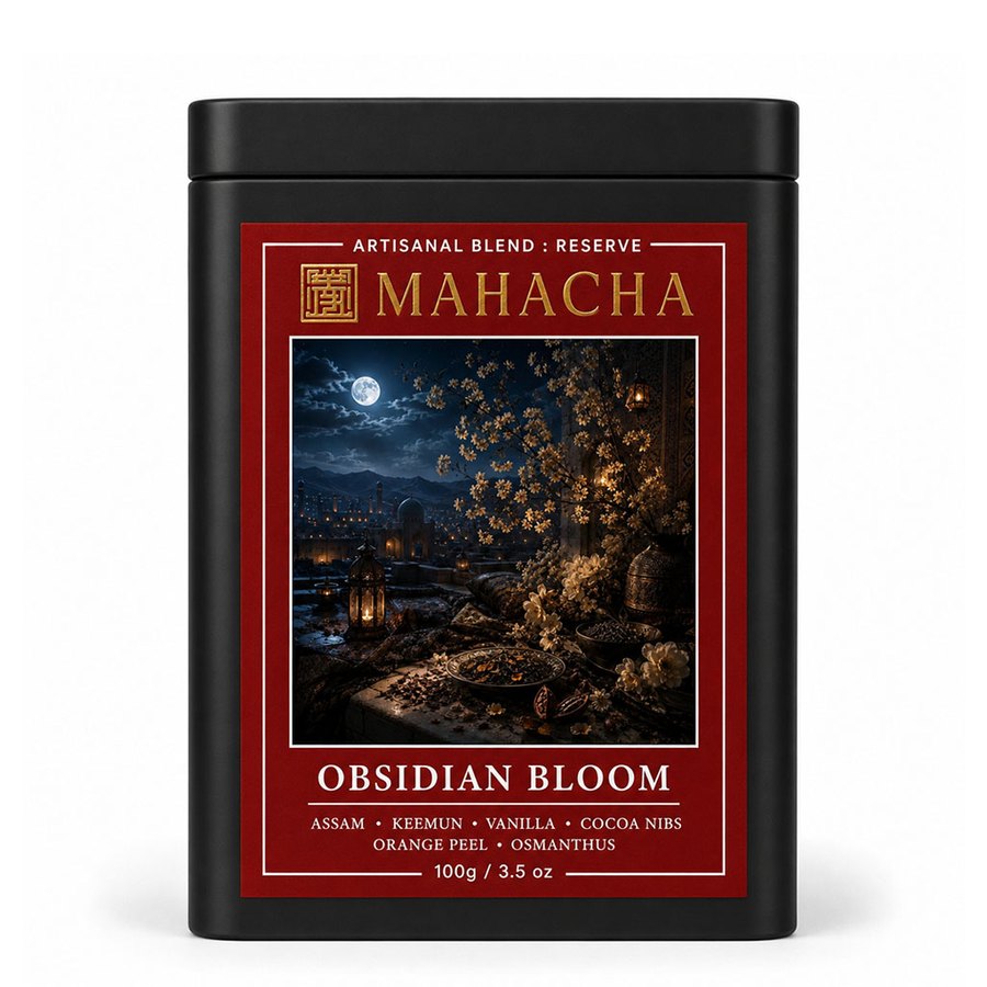 Obsidian Bloom — 100 g MAHACHA tin